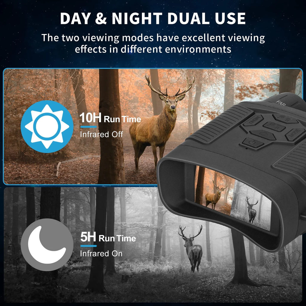 Night Vision Binoculars with 32GB SD Card, 4K 5x Zoom for Hunting T770