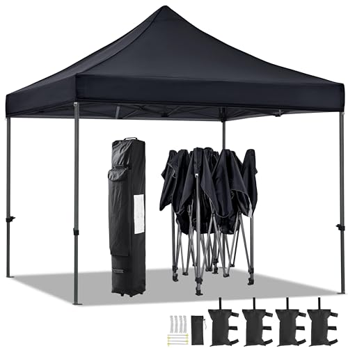 Heavy Duty Pop Up Canopy Tent 10x20 with Wheeled Carry Bag, White X6840