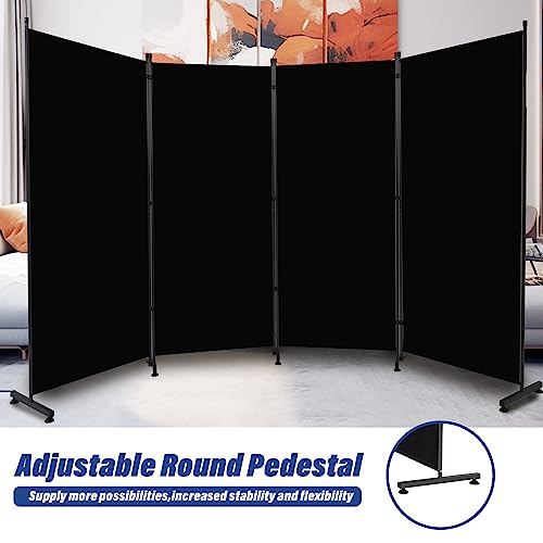 Room Divider 6ft 3 Panel Portable Fabric Partition Screen H7762