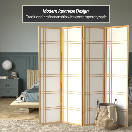 6 Panel Honey Room Divider X65165