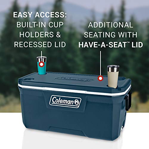 Insulated Portable Hard Cooler, Leak-Resistant, Keeps Ice up to 5 Days V620