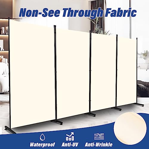 Room Divider 6ft 3 Panel Portable Fabric Partition Screen H7762