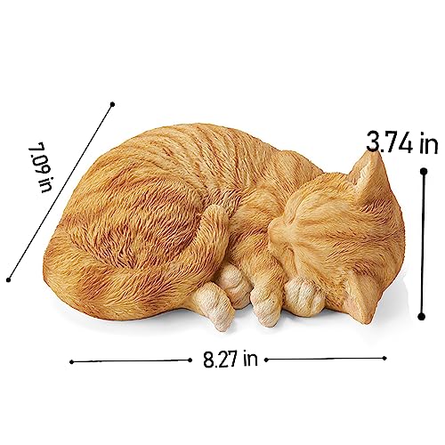 Resin Cat Garden Statue for Indoor Outdoor Decor I71634