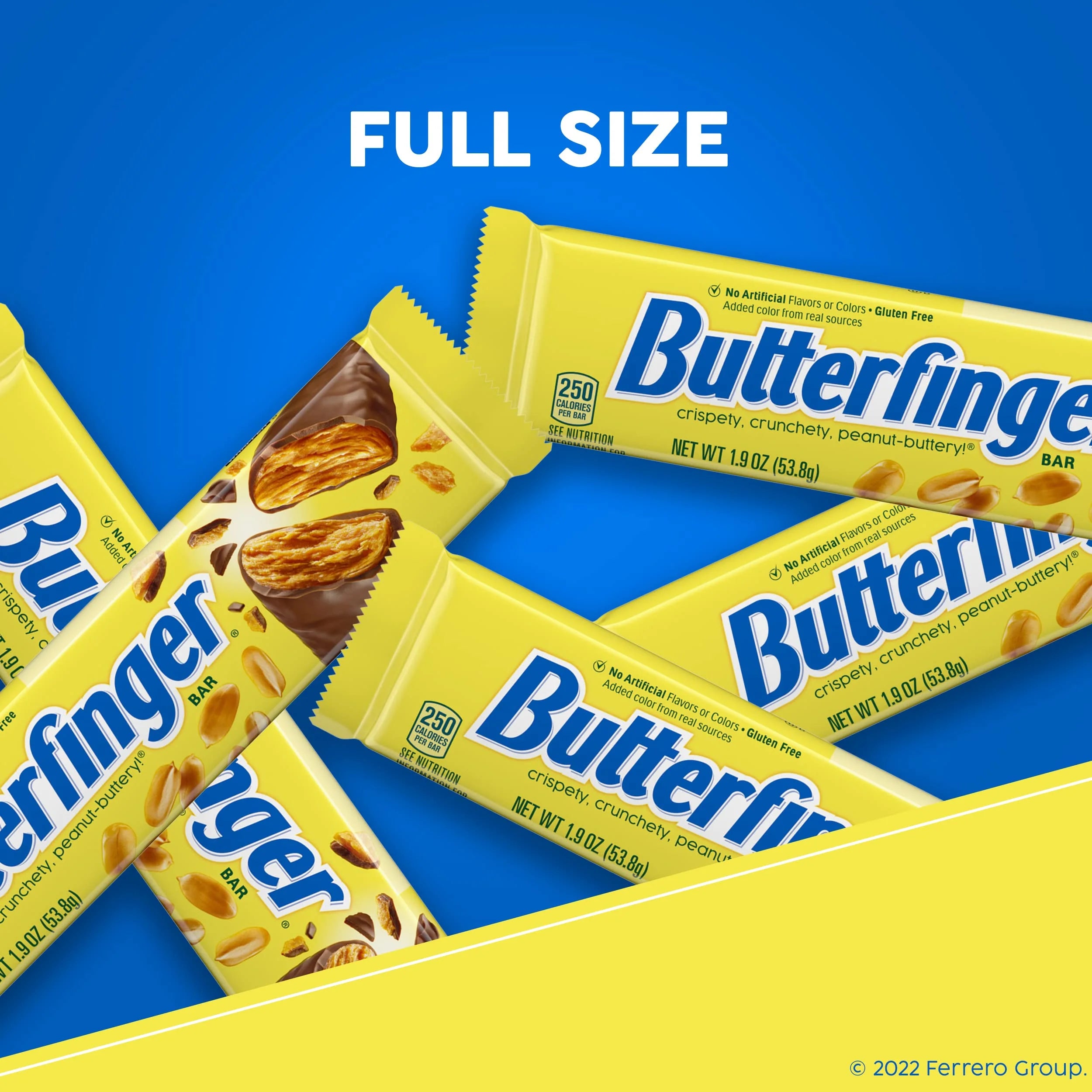 Chocolatey Peanut-Buttery Full Size Candy Bars, Individually Wrapped, 1.9 oz, 24 Count E9198