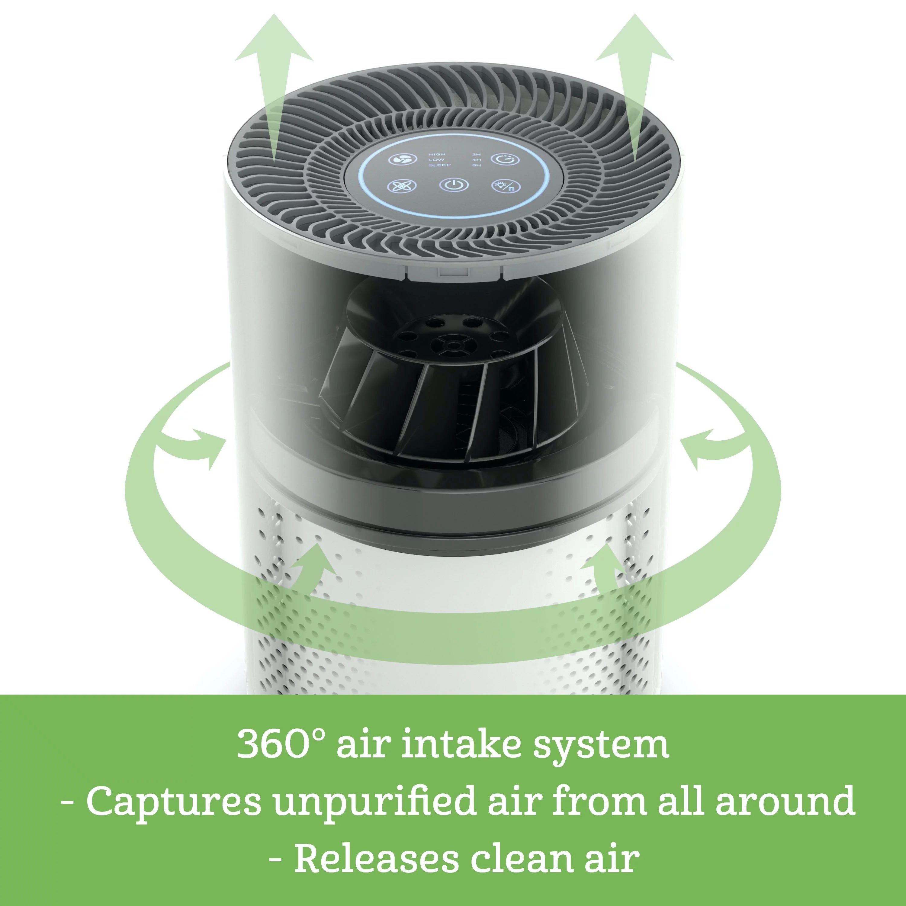 HEPA Air Purifier with 3-in-1 Filter for Medium Rooms C46531