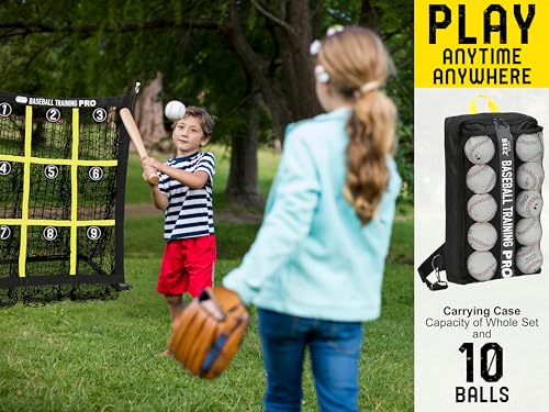 Baseball Softball Pitching Target Net with Strike Zone, Portable with Carry Bag V96125