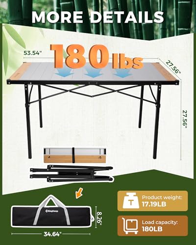 Folding Camping Table Portable Aluminum Roll Up Lightweight for Outdoor Picnic F98743