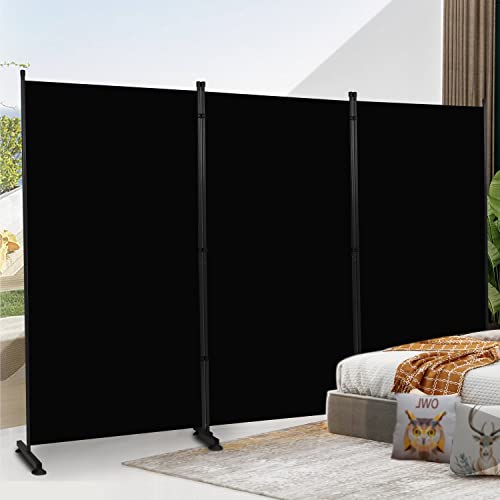 Room Divider 6ft 3 Panel Portable Fabric Partition Screen H7762