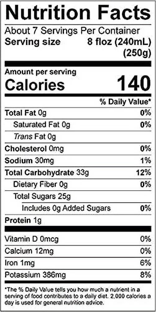 Tart Cherry Juice, 32 oz Bottle, 100% Natural, Not from Concentrate U29737