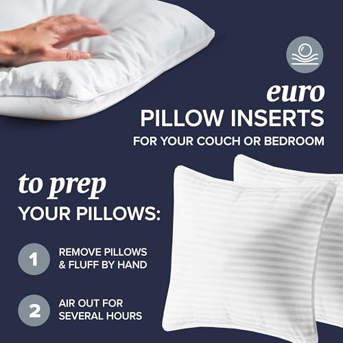 Bed Pillows Standard/Queen Size Set of 2 - Down Alternative Pillow for Sleeping R5876