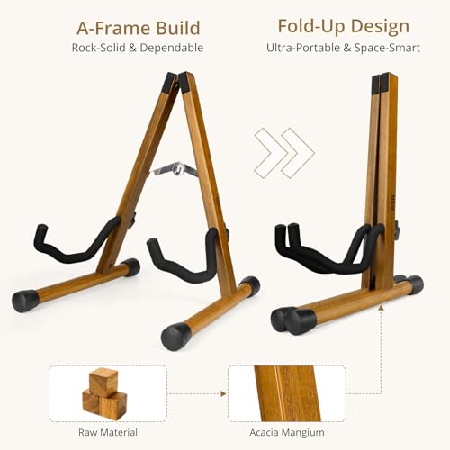 Foldable Hardwood Guitar Stand N691996