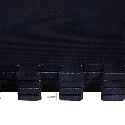 Puzzle Exercise Mat with EVA Foam Interlocking Tiles for MMA, Gymnastics and Home Gym N211438