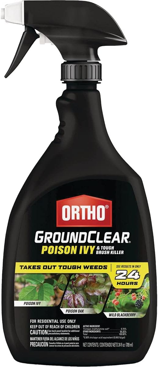 Ortho 0475010 MAX Poison Ivy & Tough Brush Killer Ready-To-Use, 24-Ounce