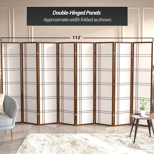 6 Panel Honey Room Divider X65165