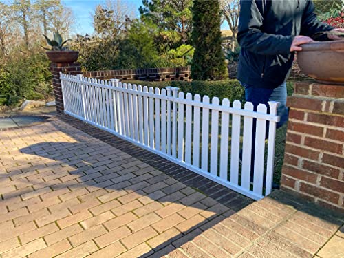 Puppy and Garden Fence Kit 2 Panels, White D693