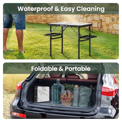 Folding Camping Table Small 2ft Portable Aluminum W647