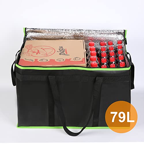 Insulated Food Delivery Bag Hot Cold Meal Carrier Cooler Tote K646948