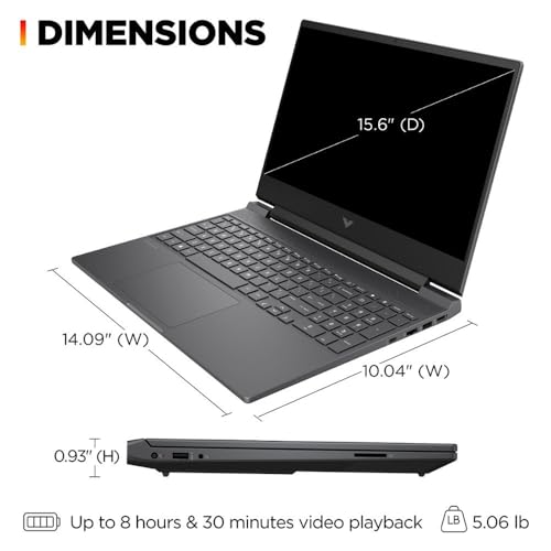 15.6" 144Hz FHD Gaming Laptop, AMD Ryzen 5, 16GB RAM, 512GB SSD S481881