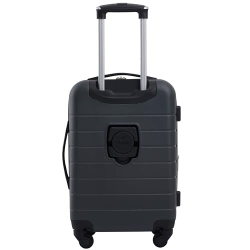 Smart Luggage Set with Cup Holder and USB Port, 20-Inch Carry-On K967