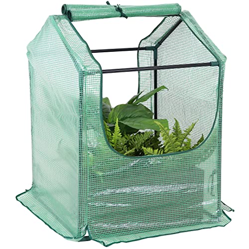 Outdoor Mini Greenhouse Tent with Steel Frame N893617