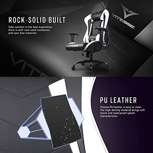 Gaming Chair High Back Ergonomic Racing Desk with Lumbar Support and Headrest, Purple Y569