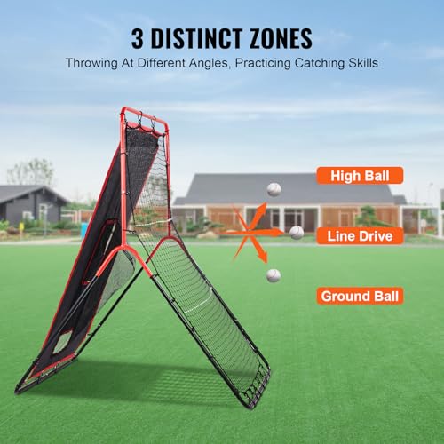 Baseball and Softball Rebounder Net with Pitching Target K192266