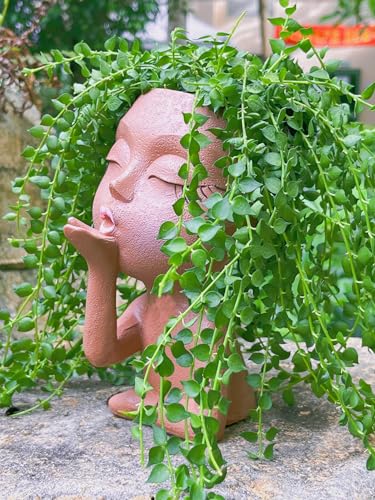 Face Planter Pot for Plants Succulent Cactus Indoor Outdoor X2192