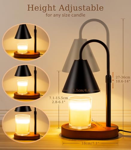 Candle Warmer Lamp with Timer, Adjustable Height and Dimmable Light H268662