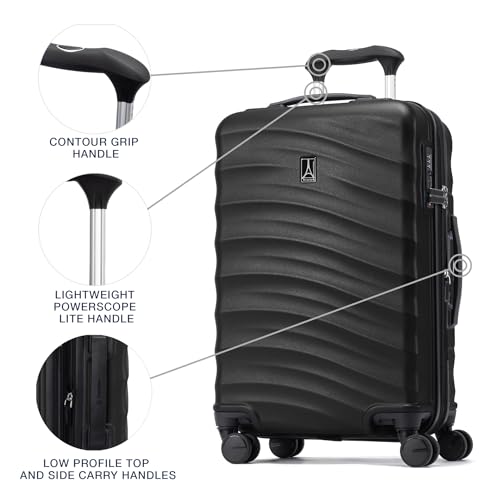 Hardside Expandable Carry-On Luggage with 8 Spinner Wheels and TSA Lock J560758