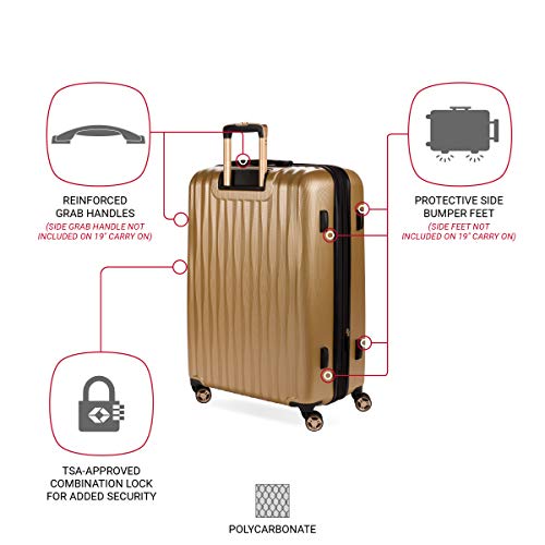 Expandable Hardside Carry-On Luggage with Spinner Wheels and TSA Lock F31623
