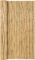 Mininfa Natural Rolled Bamboo Fence, Eco-Friendly Bamboo Fencing, 0.7 in D x 6 feet High x 8 feet Long, Bamboo screen for Garden, privacy