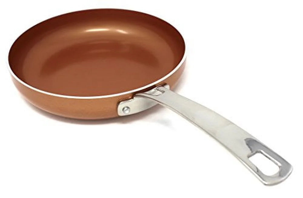 3 Piece Ceramic Coated Copper Frying Pan Cookware Set C76151