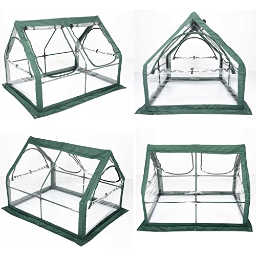 Portable Greenhouse for Garden Bed with PVC Cover P782033