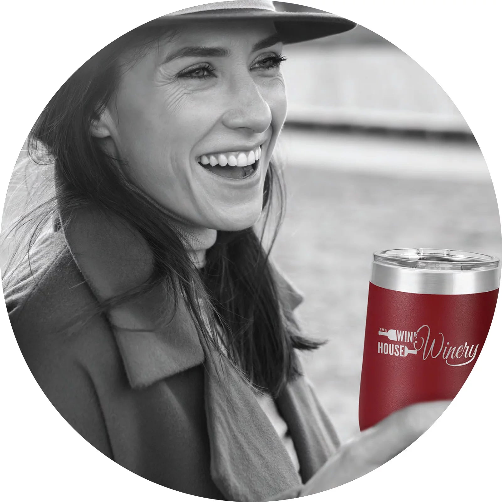 Wine Tumbler 12 oz - Laser Engraved - Vacuum Insulated - Double Walled - Stemless J4942