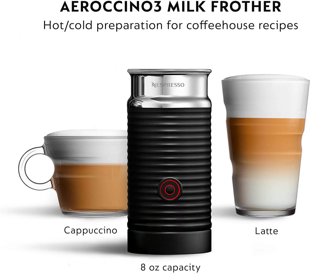 Coffee and Espresso Machine with Milk Frother Matte Black T8847