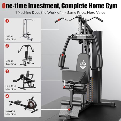 Home Gym Weight Stack, Multi Station Strength Training H3030