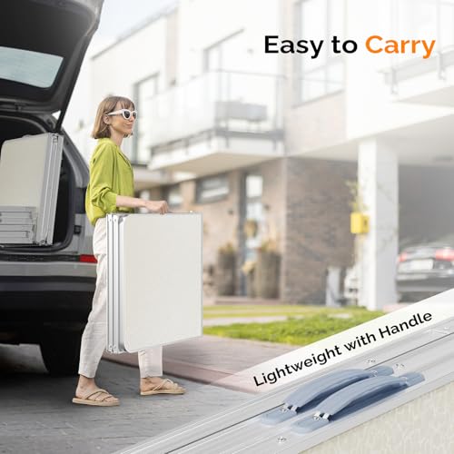 3ft Aluminum Folding Camping Table with Carrying Handle L179408