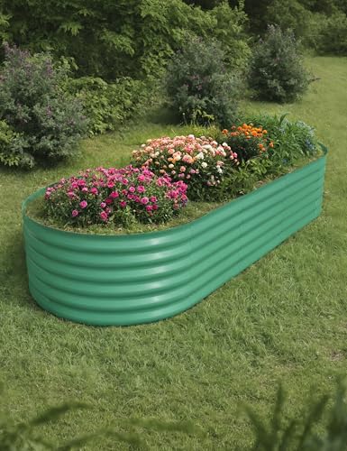 Galvanized Raised Garden Bed for Vegetables, Flowers, Outdoor D165