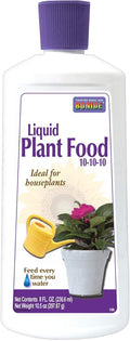 Bonide Houseplant Liquid Plant Food 10-10-10, 8 oz Concentrated Fertilizer for Indoors, Use Every Time You Water