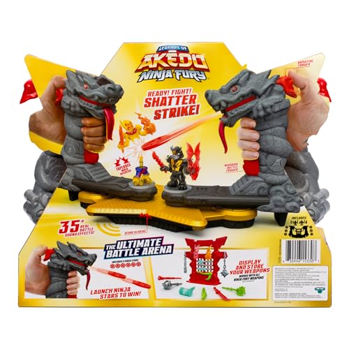 Ninja Star Battle Arena with 2 Exclusive Warriors, Weapons Rack & 6 Ninja Star Discs I19250