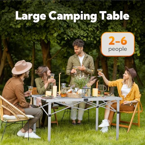 Foldable Camping Table for 2-6 Person with Carry Bag K7030