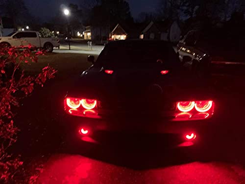 3-Inch Projector Fog Light Kit with Red LED Halo Ring P5713