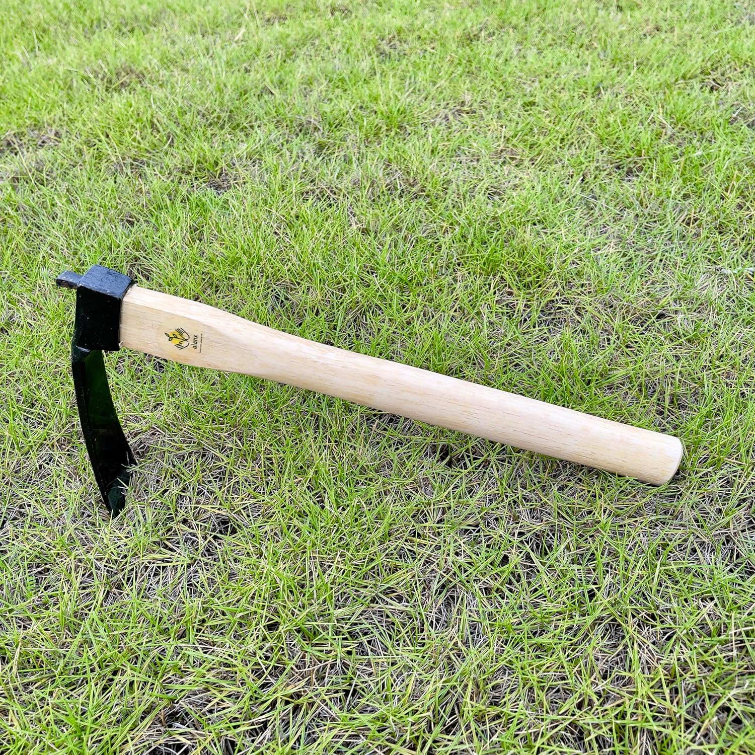 Japanese Carbon Steel Wide Hoe with Oak Handle for Digging, Weeding, Planting K1664
