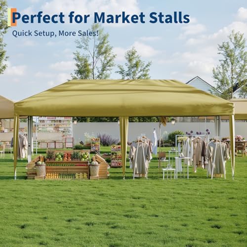 Pop Up Canopy Tent with Roller Bag and Adjustable Height O962