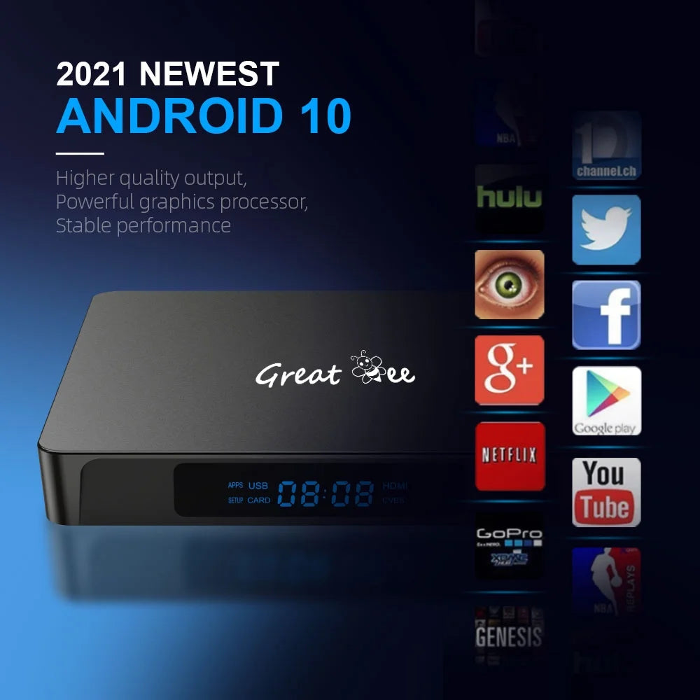 Arabic TV Box Android 10 Quad Core 4K IP Television Receiver U65300