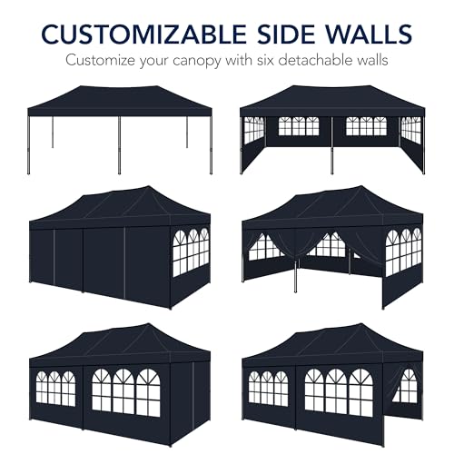 10x20 Party Tent, Waterproof Outdoor Canopy with Sidewalls Y555496