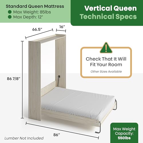 Queen Vertical Murphy Bed Hardware Kit with Bonus Tools L8760