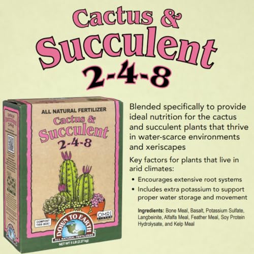 Cactus & Succulent Fertilizer 2-4-8 Mini Box, 1 Pound L6523