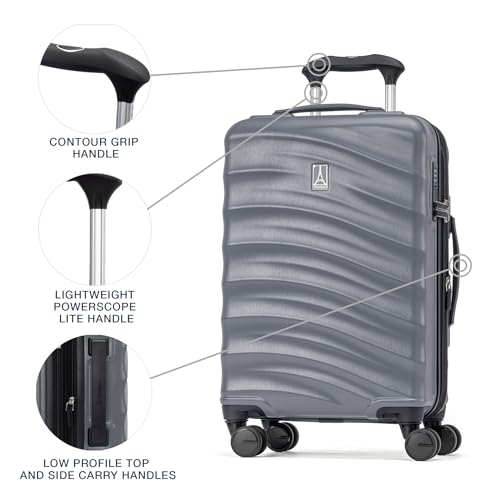 Hardside Expandable Carry-On Luggage with 8 Spinner Wheels and TSA Lock J560758