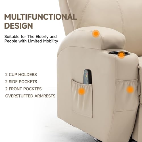 Rocking Recliner Chair with Massage and Heat E368